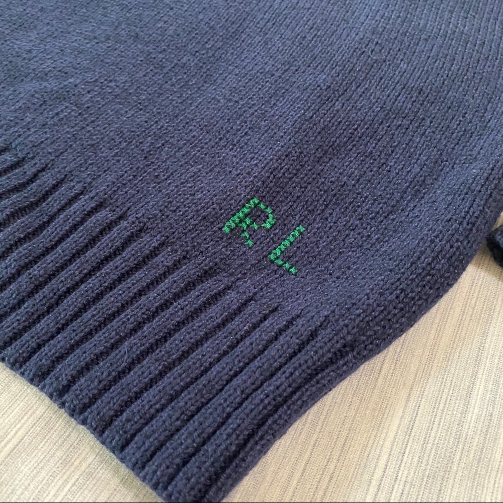 Ralph Lauren Letterman Bear Crewneck Sweater - Picture 8 of 15